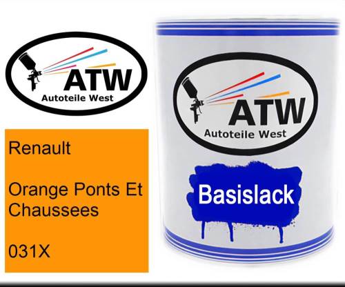 Renault, Orange Ponts Et Chaussees, 031X: 1L Lackdose, von ATW Autoteile West.